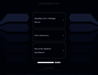 notooshabby.com screenshot