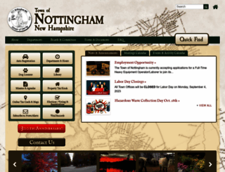nottingham-nh.gov screenshot