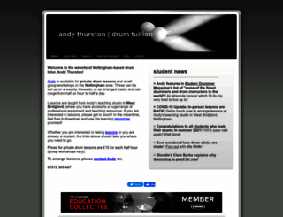 nottinghamdrumlessons.com screenshot