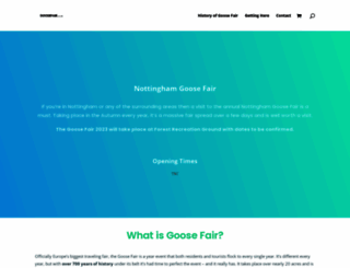 nottinghamgoosefair.co.uk screenshot