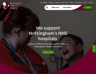 nottinghamhospitalscharity.org.uk screenshot