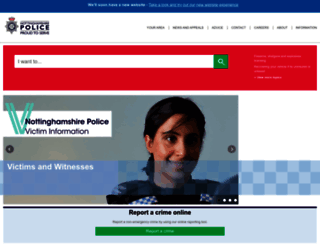 nottinghamshire.police.uk screenshot