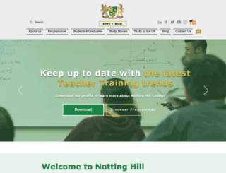 nottinghillcollege.co.uk screenshot