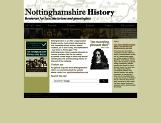 nottshistory.org.uk screenshot