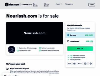 nourissh.com screenshot