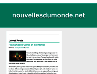 nouvellesdumonde.net screenshot