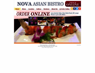 novaasianbistrony.com screenshot