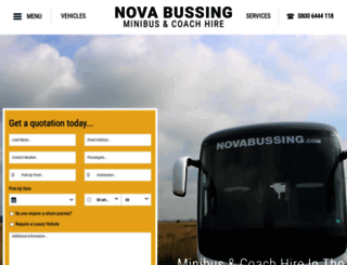 novabussing.co.uk screenshot