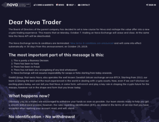 novaexchange.com screenshot