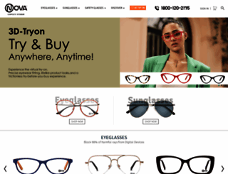 novaeyewear.com screenshot