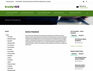 novafinance.kredytgo.pl screenshot