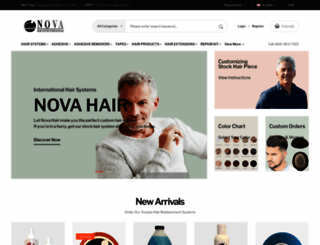 novahair.com screenshot