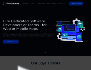 novasoftware.com screenshot