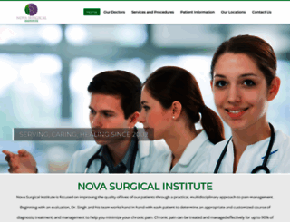 novasurgicalinstitute.com screenshot