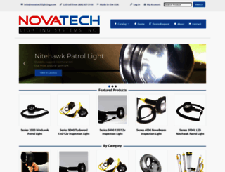 novatechlighting.com screenshot
