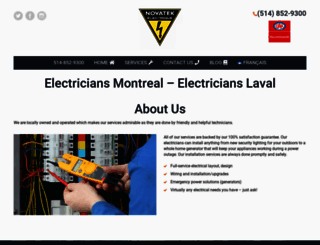 novatekelectric.com screenshot
