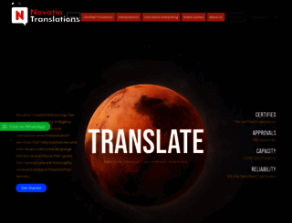 novatiatranslations.com.ng screenshot