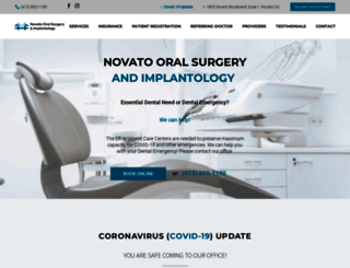 novatooralsurgery.com screenshot