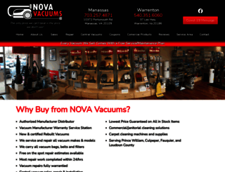novavacuums.com screenshot