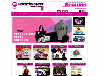 novelties-direct.co.uk screenshot