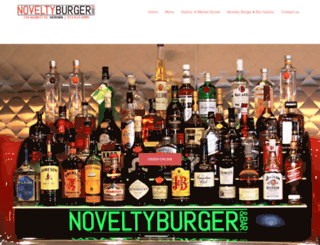 noveltyburger.com screenshot