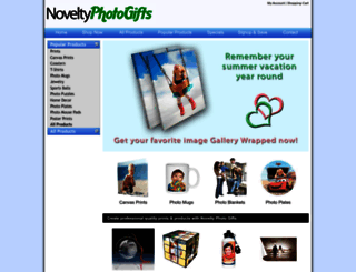 noveltyphotogifts.com screenshot