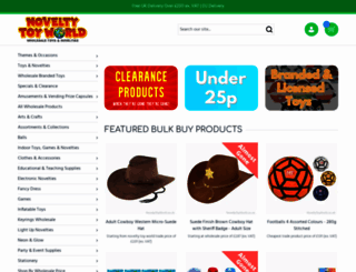 noveltytoyworld.co.uk screenshot