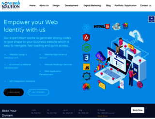 novelwebsolution.com screenshot