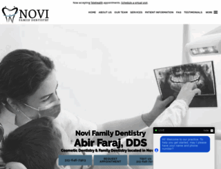 novifamilydentistry.com screenshot