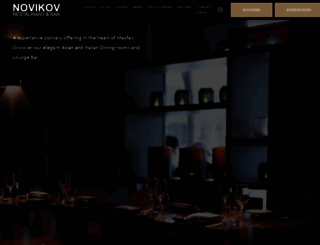 novikovrestaurant.co.uk screenshot