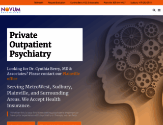 novumpsychiatry.com screenshot
