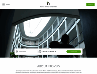 novushotels.com screenshot