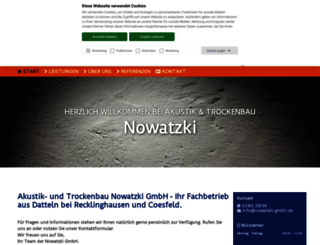 nowatzki-akustik-trockenbau.de screenshot