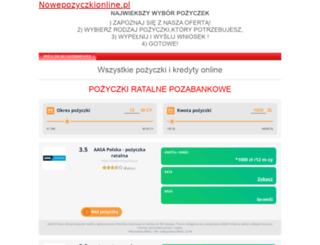 nowepozyczkionline.pl screenshot