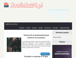 nowinka24.pl screenshot