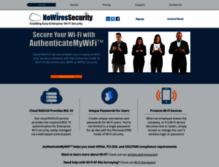 nowiressecurity.com screenshot