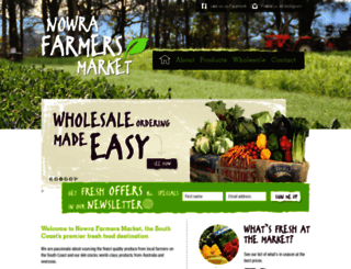 nowrafarmersmarket.com.au screenshot