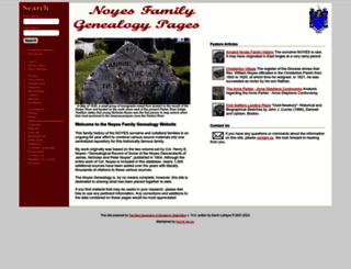 noyesgenealogy.net screenshot