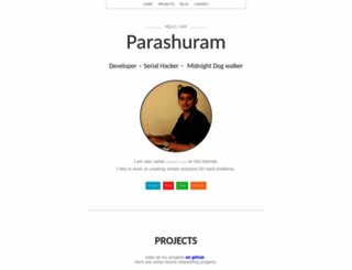 nparashuram.com screenshot