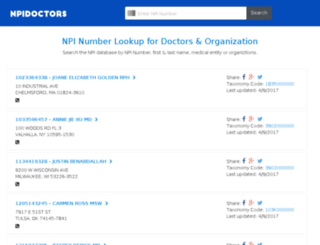 npidoctors.com screenshot