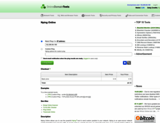 nping.online-domain-tools.com screenshot