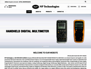 nptechnologies.co.in screenshot