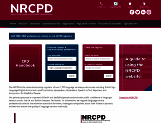 nrcpd.org.uk screenshot