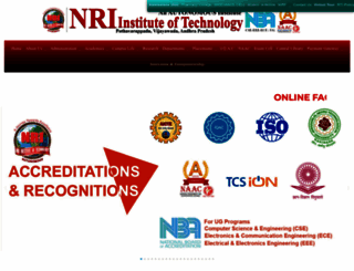 nriit.edu.in screenshot