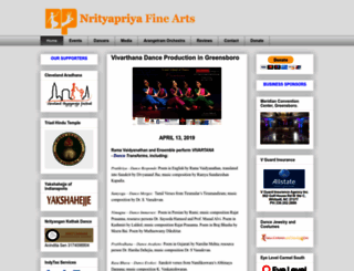 nrityapriya.org screenshot