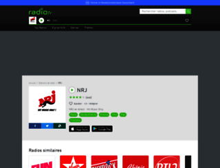 nrjfrance.radio.fr screenshot