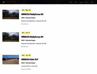 nrscca.motorsportreg.com screenshot