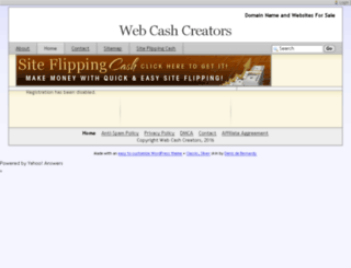 ns1.webcashcreators.com screenshot