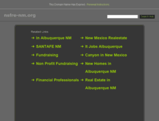 nsfre-nm.org screenshot