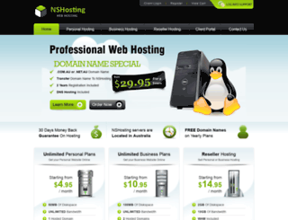 nshosting.com screenshot